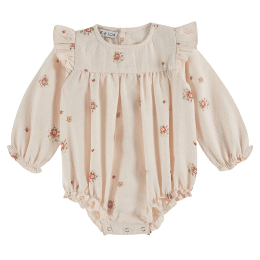 Floral Printed Baby Romper - Eglantine
