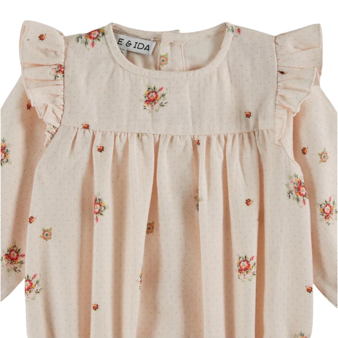EMILE ET IDA Floral Printed Baby Romper - Eglantine