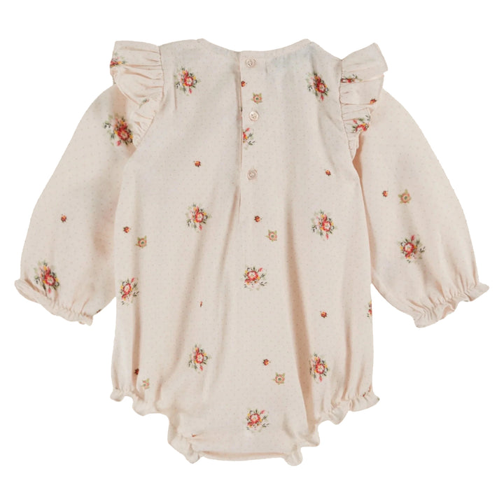 EMILE ET IDA Floral Printed Baby Romper - Eglantine