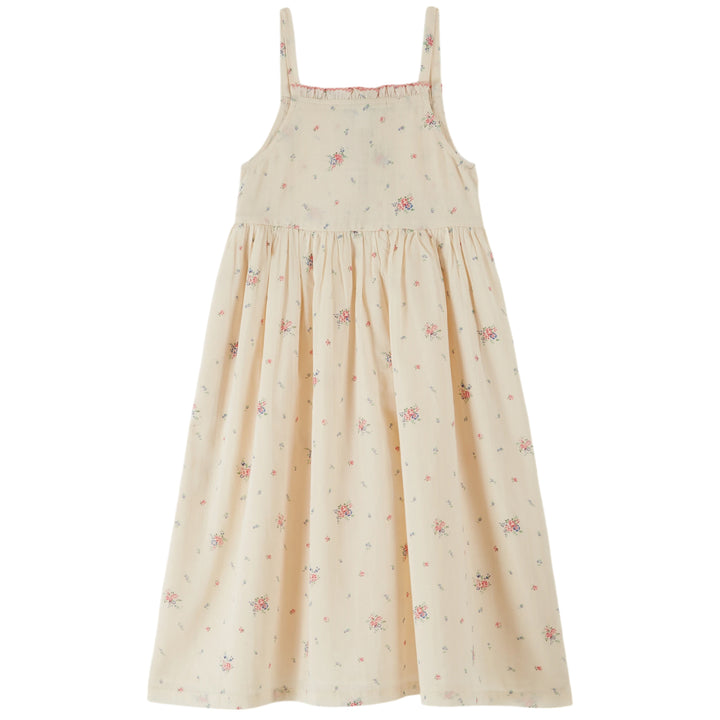 Printed Long Bows Dress in Pâquerette