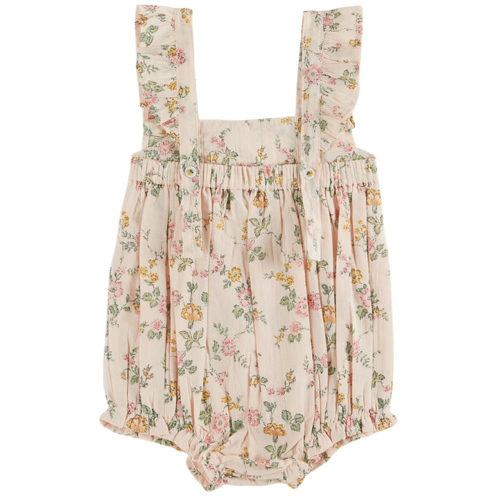Floral Printed Baby Romper in Rosier