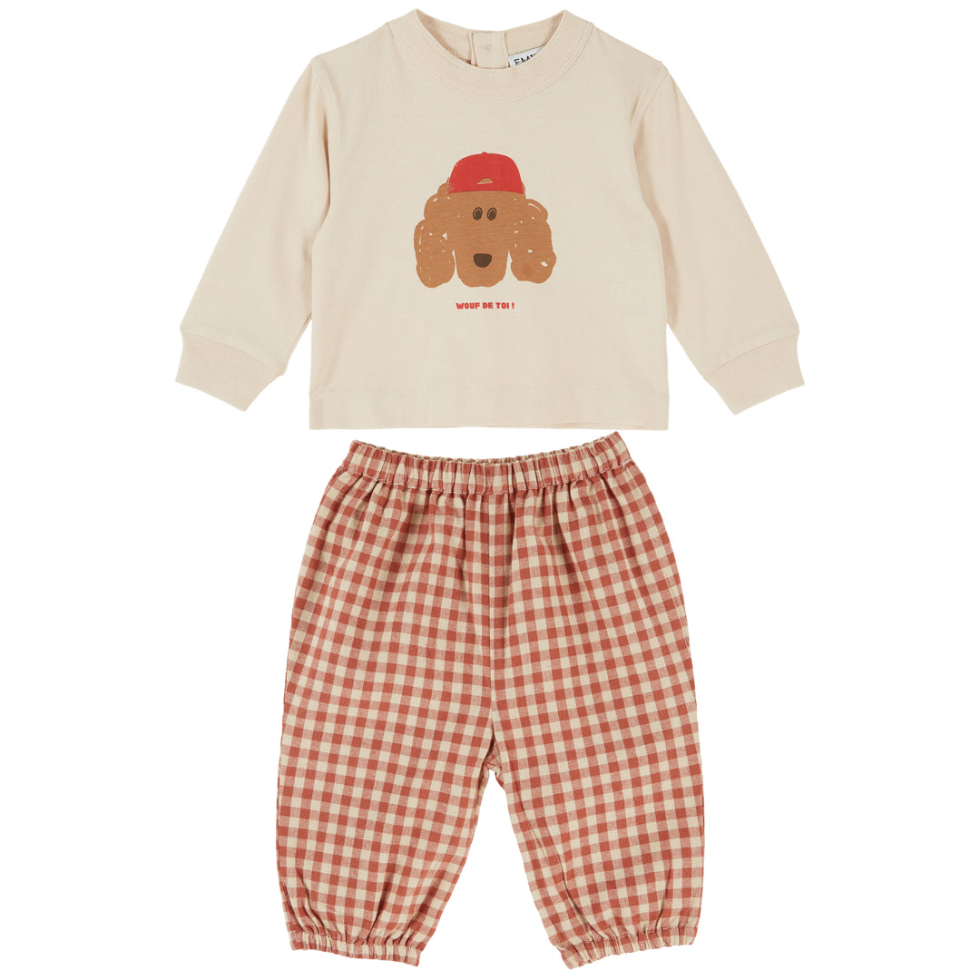 Poupouche Baby Set in Farine Chien