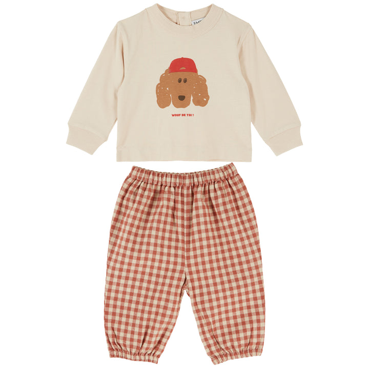 Poupouche Baby Set in Farine Chien