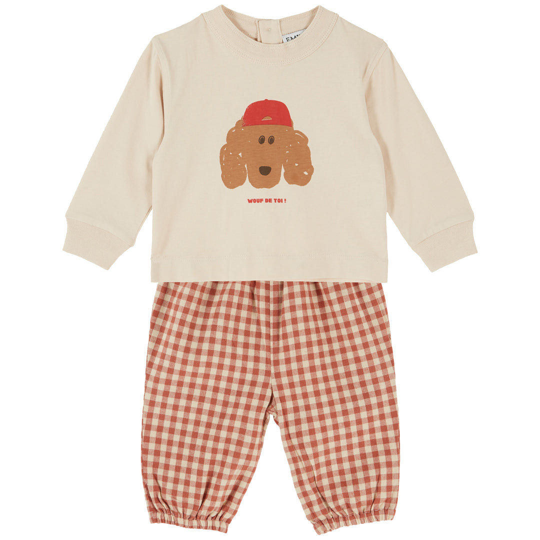 Poupouche Baby Set in Farine Chien