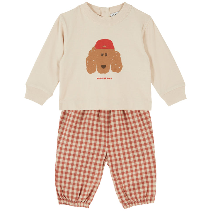 Poupouche Baby Set in Farine Chien