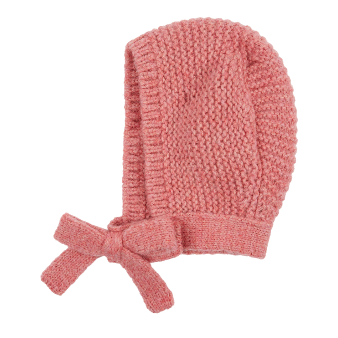 Cuddly Bow Hood in Blush