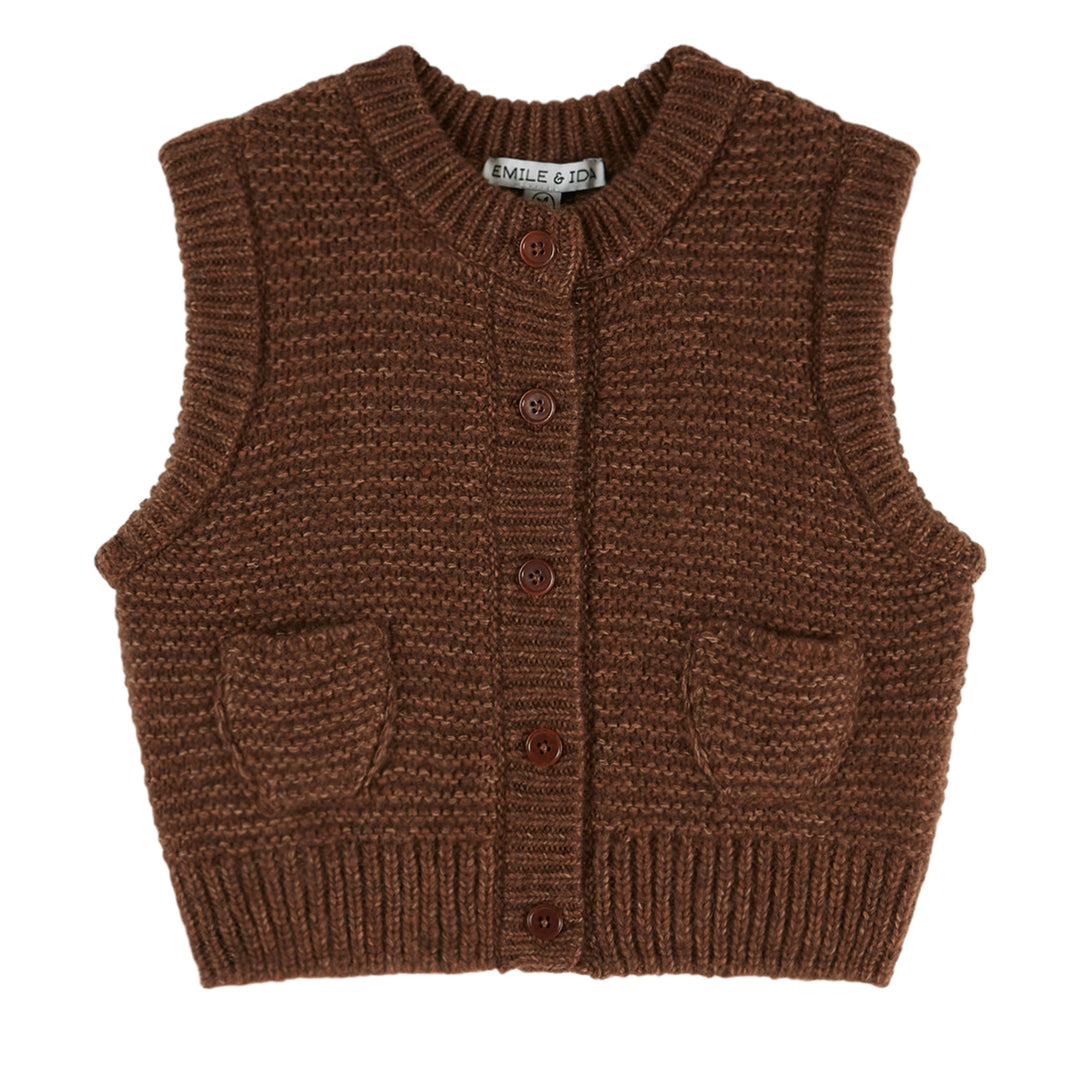 Cuddly Sweater Vest in Chataigne