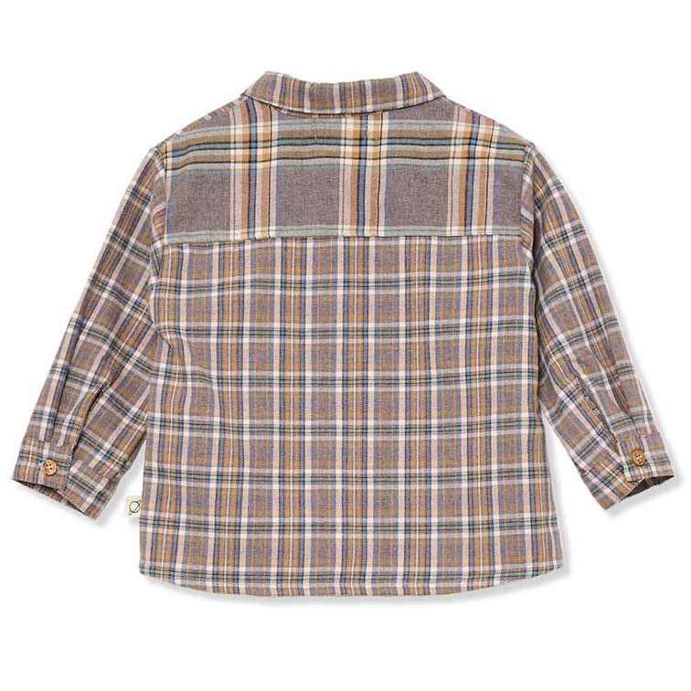 MY LITTLE COZMO Albert Recycled Plaid Baby Shirt