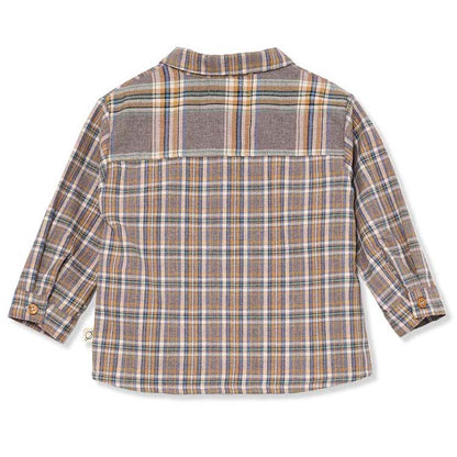 Albert Recycled Plaid Baby Shirt