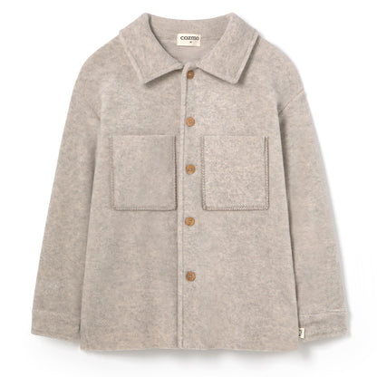 MY LITTLE COZMO Alghero Soft Bamboo Shirt Jacket - Stone