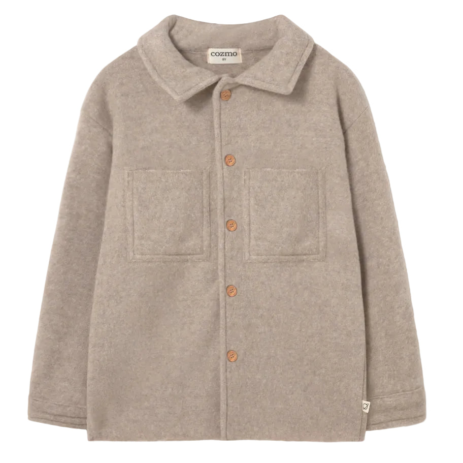 Soft Bamboo Overshirt in Stone