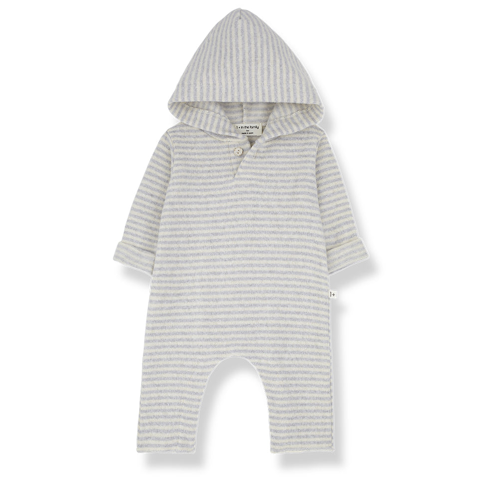 Andreu Hooded Jumpsuit - Perla