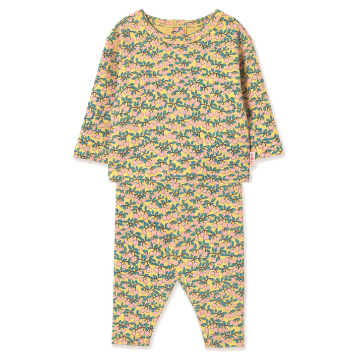 TINY COTTONS Mini Apples Rib Baby Set - Mellow Yellow