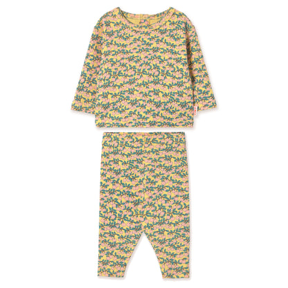 TINY COTTONS Mini Apples Rib Baby Set - Mellow Yellow