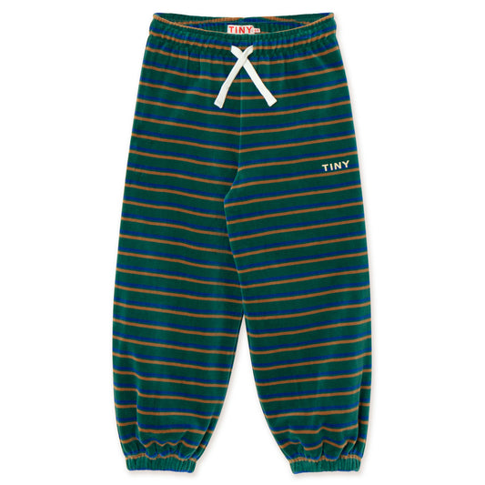 TINY COTTONS Duo Stripes Sweatpant - Dark Green