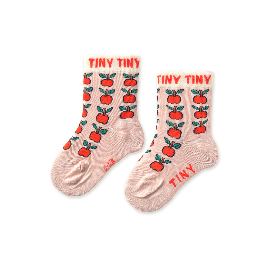 TINY COTTONS Apples Baby Socks - Wild Rose