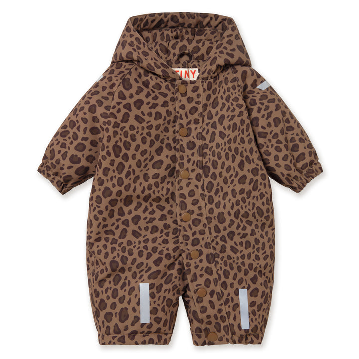 Animal Print Snow One-Piece in Mocha