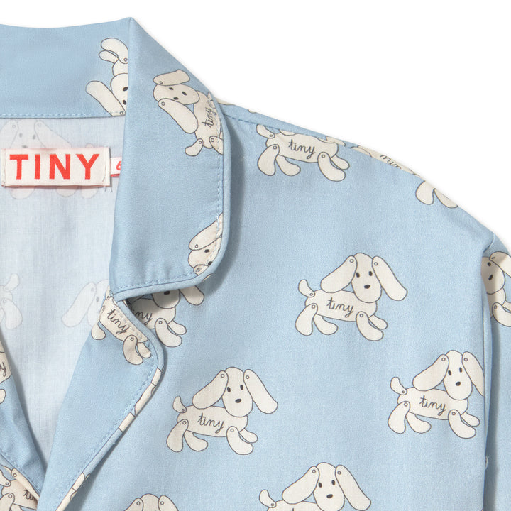Dogs Set in Washed Blue