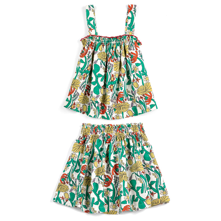 Herbalist All Over Woven Skirt Set