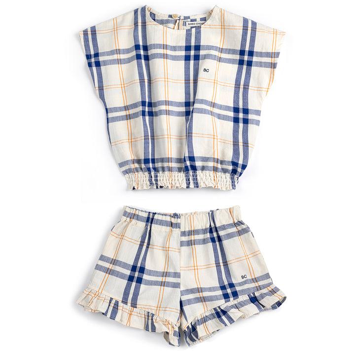 Fun Tartan Woven Set - Offwhite