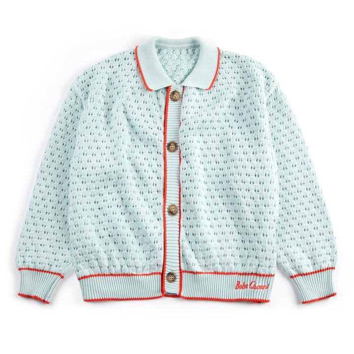 BC Openwork Cardigan - Light Blue