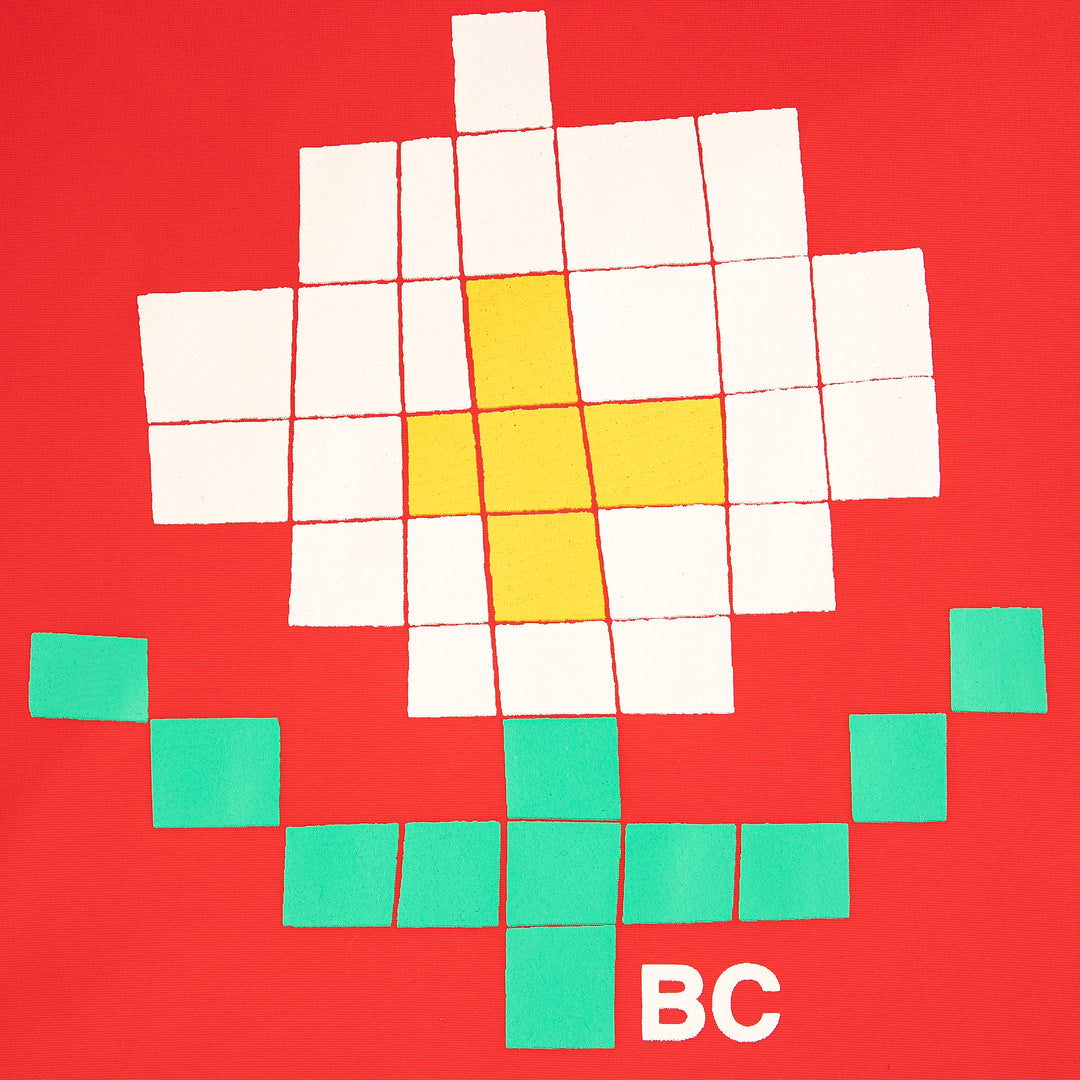 Pixel Daisy Swimsuit - Red