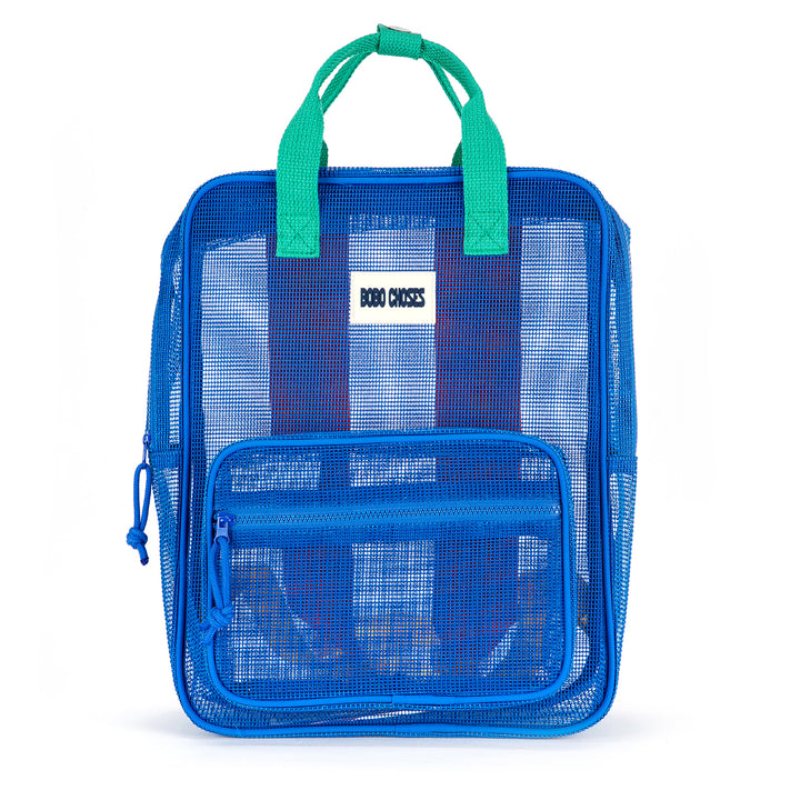 Color Block Mesh Backpack - Multicolor