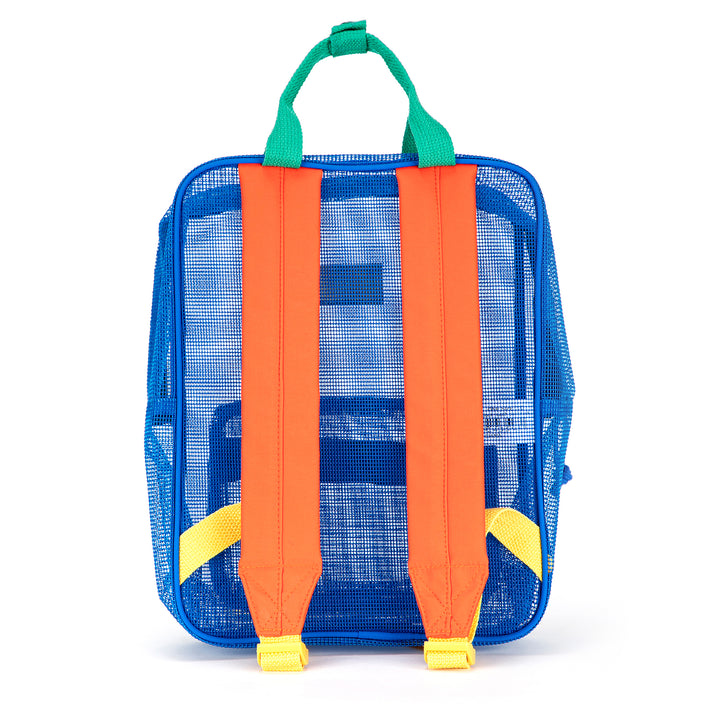 Color Block Mesh Backpack - Multicolor
