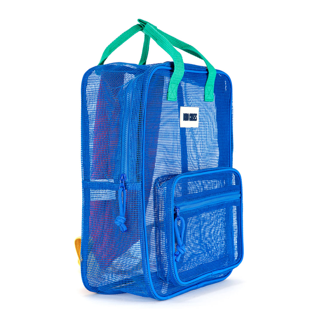 Color Block Mesh Backpack - Multicolor