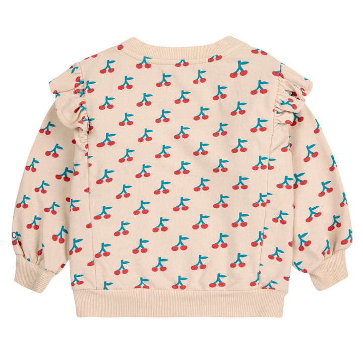 BOBO CHOSES Cherry Baby Ruffle Sweatshirt