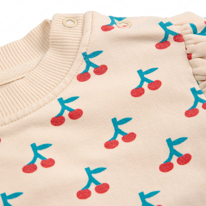 Cherry Baby Ruffle Sweatshirt