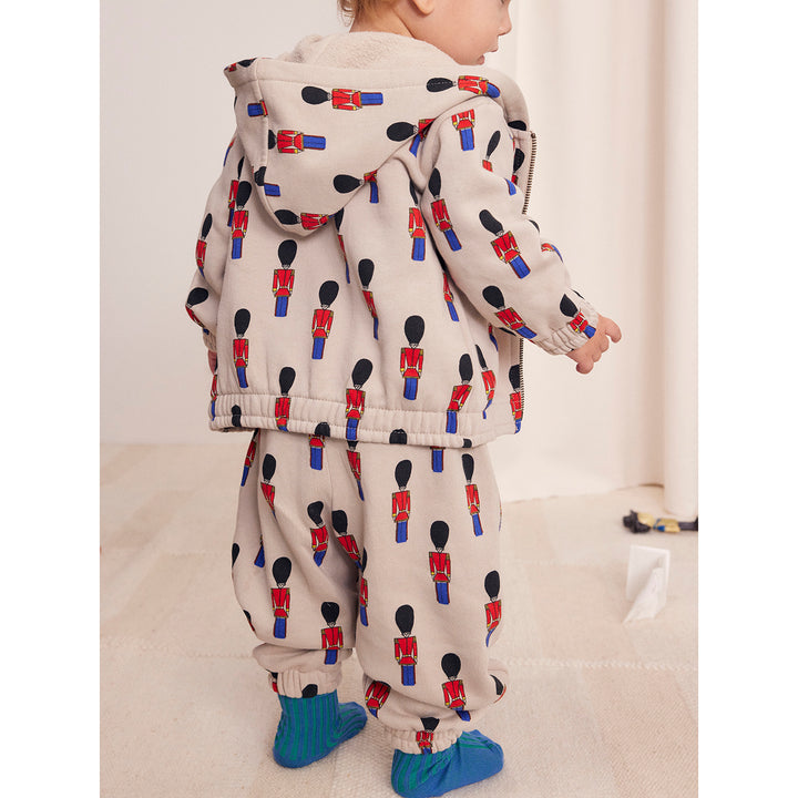 BOBO CHOSES Little Tin Soldiers Baby Zipped Hoodie