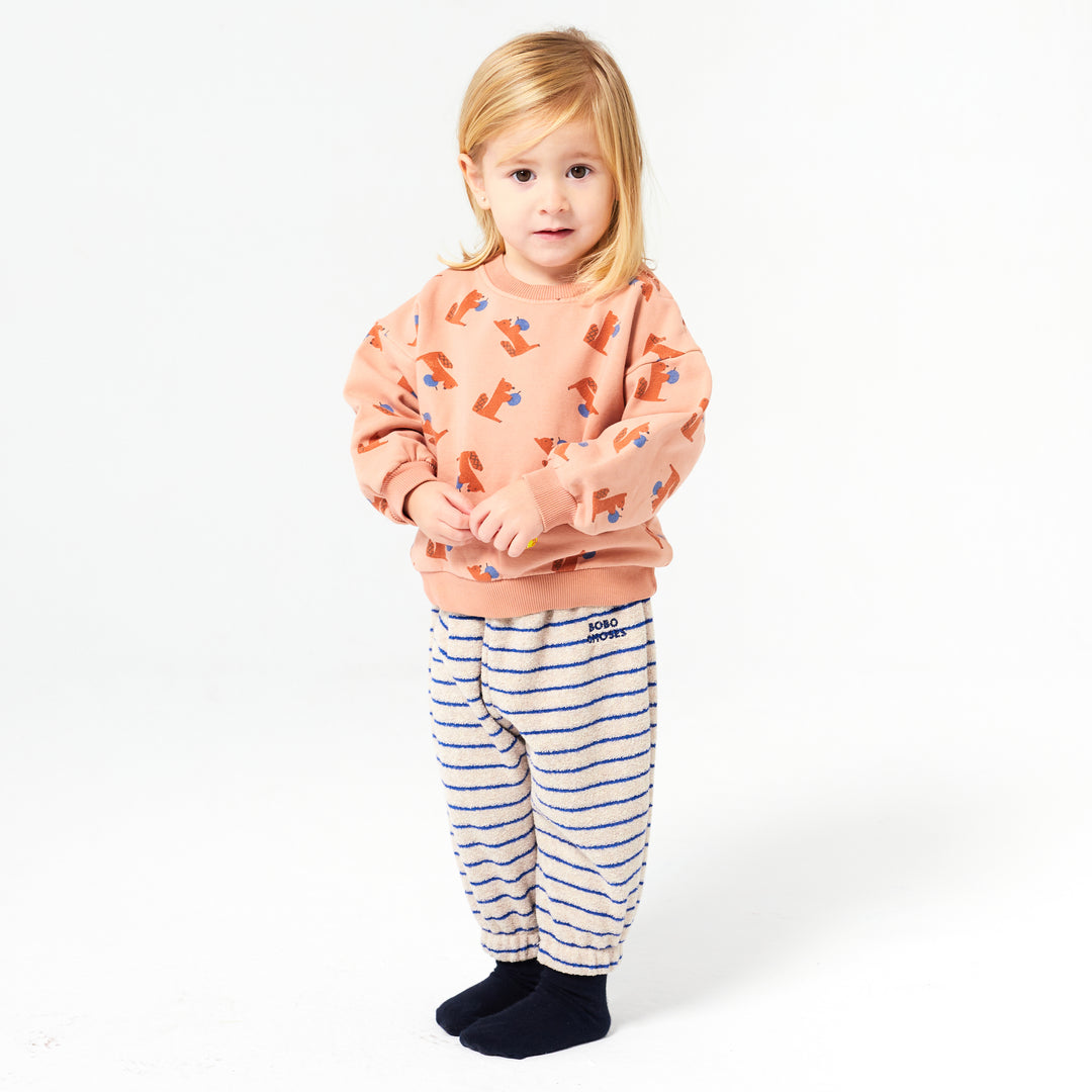 BOBO CHOSES Terry Stripes Baby Jogging Pants