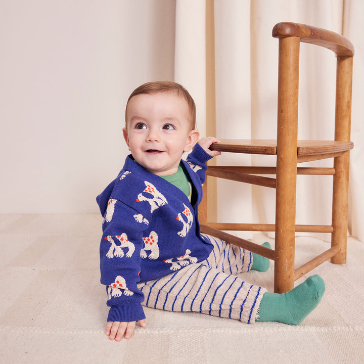 BOBO CHOSES Terry Stripes Baby Jogging Pants