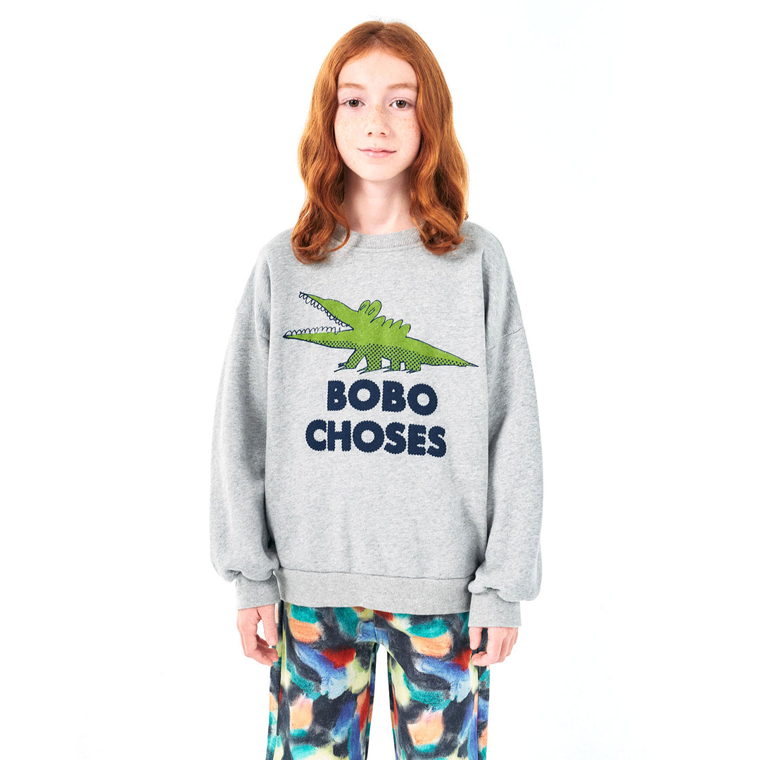 BOBO CHOSES Talking Crocodile Sweatshirt