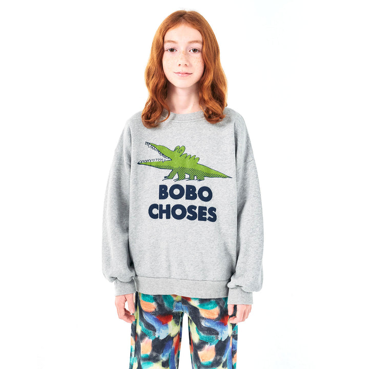 BOBO CHOSES Talking Crocodile Sweatshirt