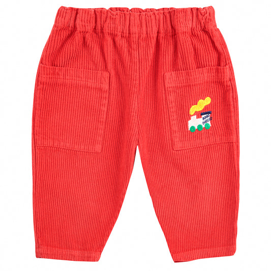 BOBO CHOSES Bobo Choo Choo Corduroy Pants - Red