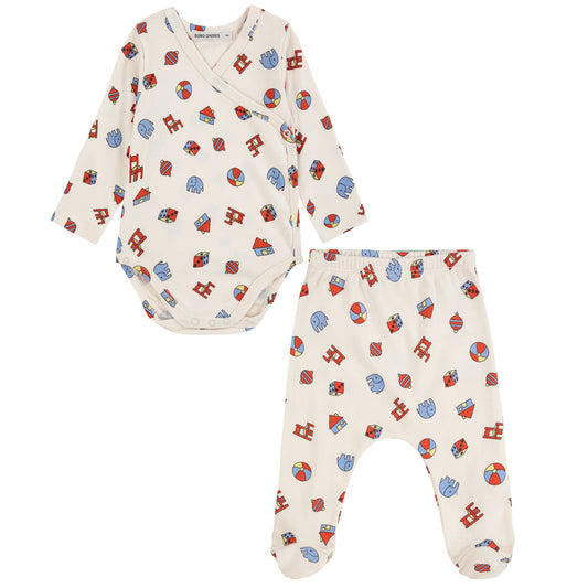 BOBO CHOSES Toys All Over Baby Set - White
