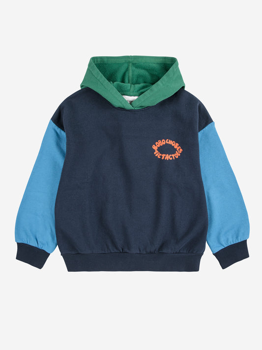 BOBO CHOSES Tic Tac Toe Color Block Hoodie - Multicolor
