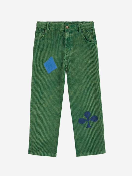 BOBO CHOSES Bobo Joker Corduroy Straight Pants - Green