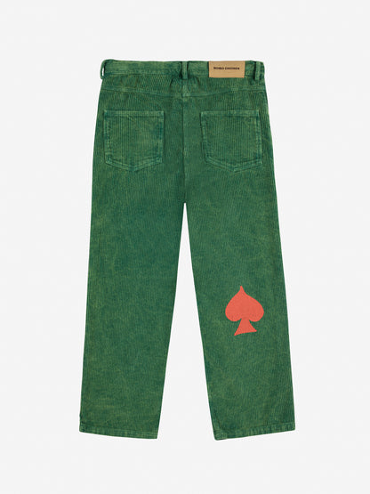 BOBO CHOSES Bobo Joker Corduroy Straight Pants - Green