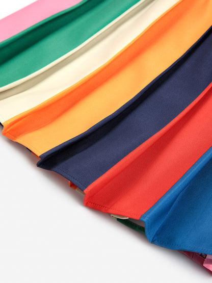 BOBO CHOSES Bobo Color Block Pleated Skirt - Multicolor