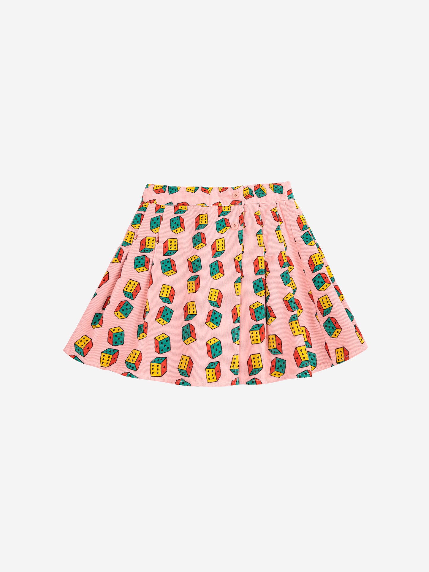 BOBO CHOSES Dices All Over Mini Corduroy Skirt - Pink