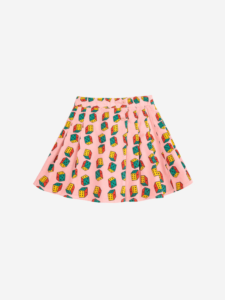BOBO CHOSES Dices All Over Mini Corduroy Skirt - Pink