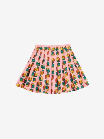 BOBO CHOSES Dices All Over Mini Corduroy Skirt - Pink