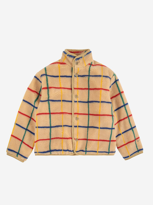 BOBO CHOSES Color Stripes Sheepskin Jacket - Beige