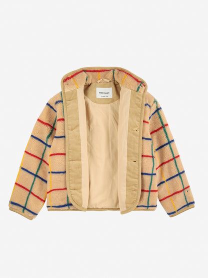 BOBO CHOSES Color Stripes Sheepskin Jacket - Beige