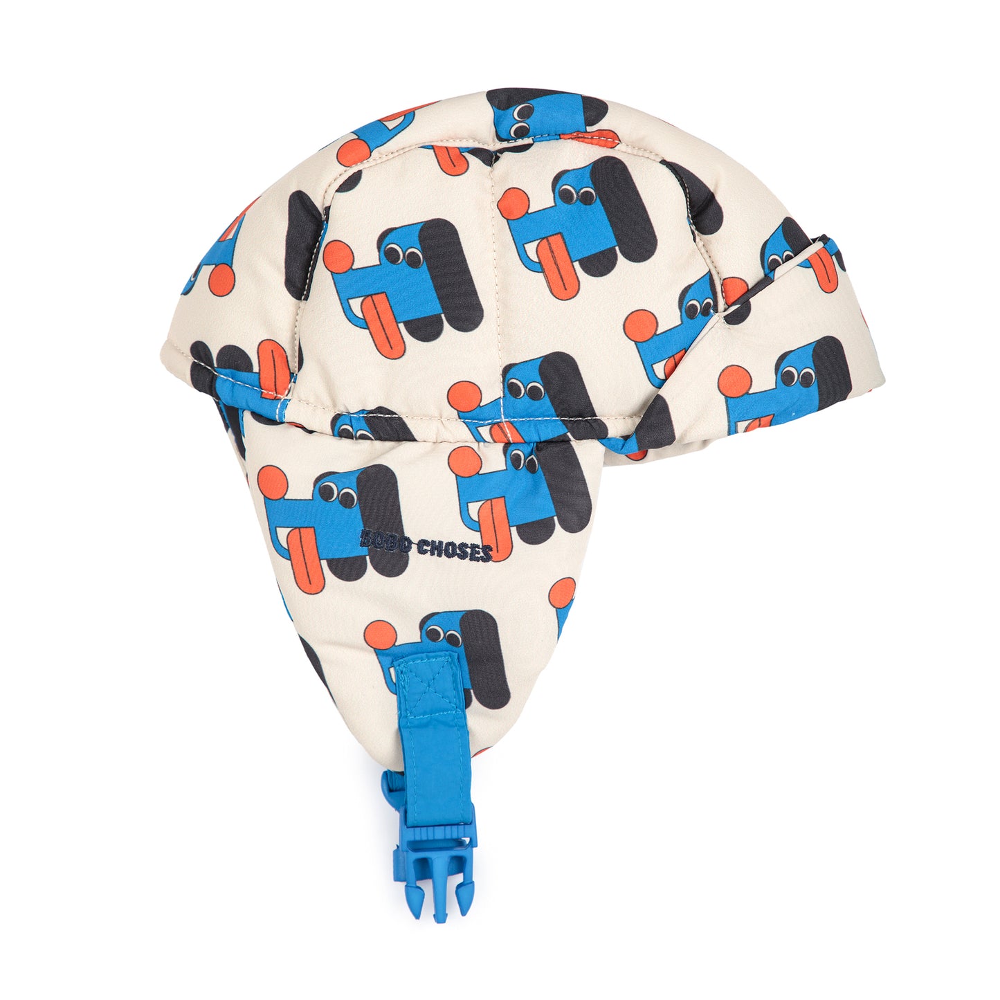 BOBO CHOSES Doggy Mate All Over Padded Chapka - Blue