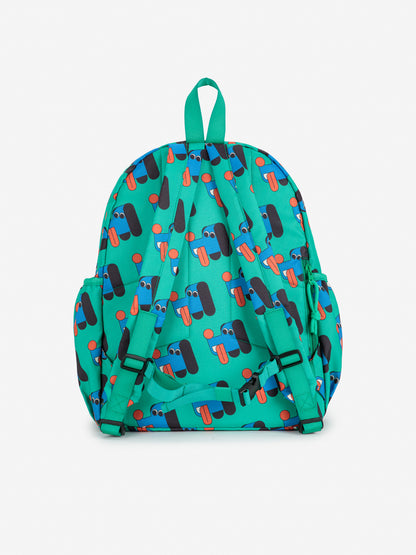 BOBO CHOSES Doggy Mate All Over School Bag - Green