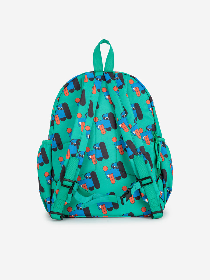 BOBO CHOSES Doggy Mate All Over School Bag - Green